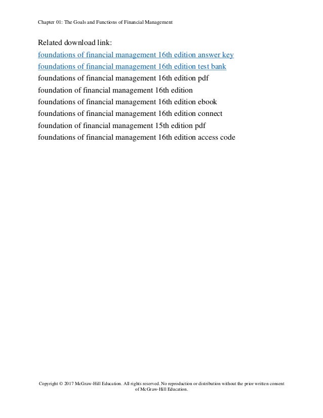 Fundamentals Of Financial Management 14th Edition Pdf